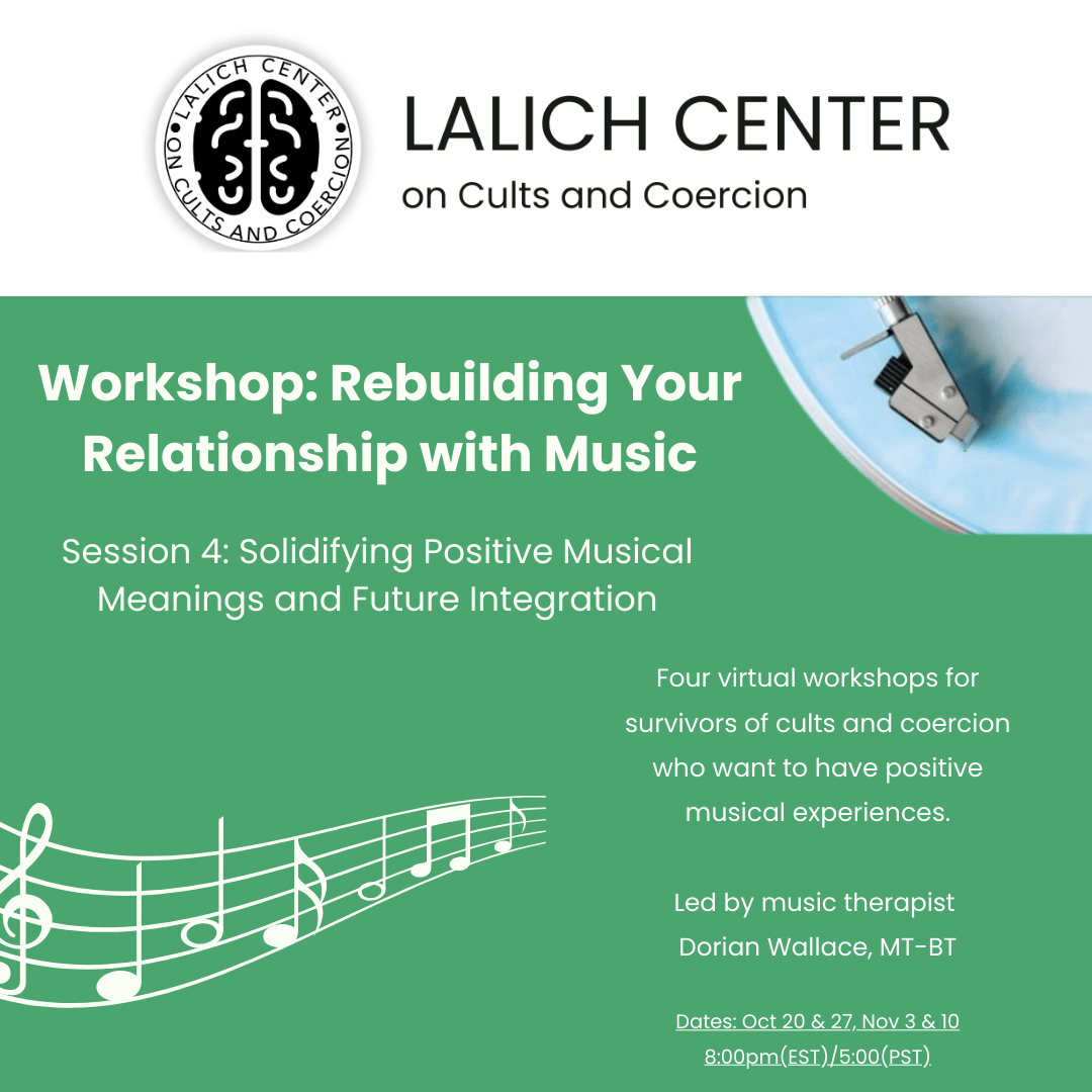 Our Services- Lalich Center on Cults and Coercion with Dr. Janja Lalich