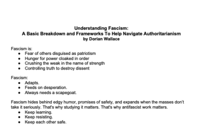 Understanding Fascism: A Basic Breakdown and Frameworks To Help Navigate Authoritarianism by Dorian Wallace