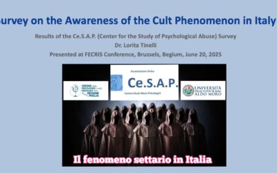 Survey on the Awareness of the Cult Phenomenon in Italy